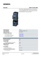 Datasheet for Siemens 3RA21101AA151BB4, EAN: 4011209793767 Datasheet for Siemens 3RA21101AA151BB4, EAN: 4011209793767