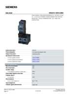 Datasheet for Siemens 3RA22101GE152BB4, EAN: 4011209795624 Datasheet for Siemens 3RA22101GE152BB4, EAN: 4011209795624