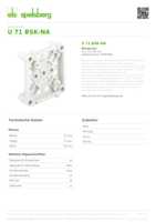 Datasheet for Spelsberg 97953001, EAN: 4013902220014 Datasheet for Spelsberg 97953001, EAN: 4013902220014