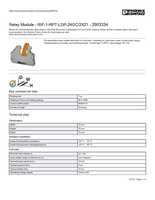 Datasheet for Phoenix Contact 2903334, EAN: 4046356732277 Datasheet for Phoenix Contact 2903334, EAN: 4046356732277