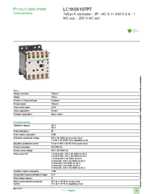 Datasheet for Schneider Electric LC1K06107P7, EAN: 3389110488227 Datasheet for Schneider Electric LC1K06107P7, EAN: 3389110488227