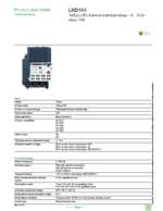Datasheet for Schneider Electric LRD163, EAN: 3389110822380