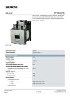 Datasheet for Siemens 3RT10652AP36, EAN: 4011209582521