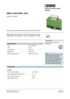Datasheet for Phoenix Contact 2951885, EAN: 4017918084295