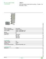 Datasheet for Schneider Electric 33611, EAN: 3303430336112 Datasheet for Schneider Electric 33611, EAN: 3303430336112