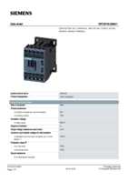 Datasheet for Siemens 3RT20162BB41, EAN: 4011209785366