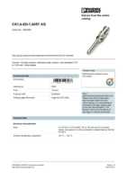 Datasheet for Phoenix Contact 1663365, EAN: 4017918123178