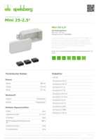 Datasheet for Spelsberg 31040801, EAN: 4013902852635 Datasheet for Spelsberg 31040801, EAN: 4013902852635
