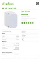 Datasheet for Spelsberg 10940601, EAN: 4013902150014