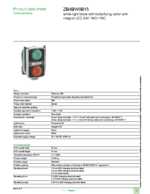 Datasheet for Schneider Electric ZB4BW0B15, EAN: 3389110893113