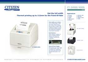 Datasheet for CITIZEN WALL4000 Datasheet for CITIZEN WALL4000