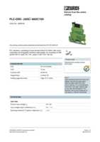 Datasheet for Phoenix Contact 2966728, EAN: 4017918130565