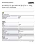 Datasheet for Phoenix Contact 1519516, EAN: 4046356019743