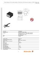 Datasheet for Weidmüller 1824520000, EAN: 4032248326822