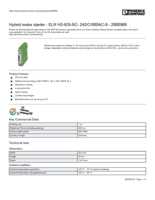 Datasheet for Phoenix Contact 2900569, EAN: 4046356526159 Datasheet for Phoenix Contact 2900569, EAN: 4046356526159