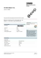 Datasheet for Phoenix Contact 1645998, EAN: 4017918941260 Datasheet for Phoenix Contact 1645998, EAN: 4017918941260