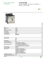 Datasheet for Schneider Electric LP1K0901BD, EAN: 3389110363234 Datasheet for Schneider Electric LP1K0901BD, EAN: 3389110363234