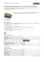 Datasheet for Phoenix Contact 1967391, EAN: 4017918939250