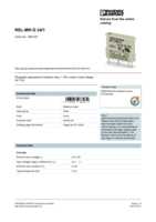 Datasheet for Phoenix Contact 2961037, EAN: 4017918087074