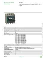 Datasheet for Schneider Electric 31106, EAN: 3303430311065 Datasheet for Schneider Electric 31106, EAN: 3303430311065