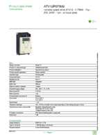 Datasheet for Schneider Electric ATV12P075M2, EAN: 3606480071133