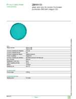 Datasheet for Schneider Electric ZBW9133, EAN: 3389110100754