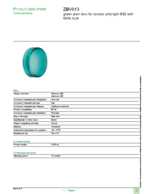 Datasheet for Schneider Electric ZBV013, EAN: 3389110099812