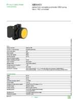 Datasheet for Schneider Electric XB5AA51, EAN: 3389110134384