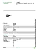 Datasheet for Schneider Electric ZBVB17, EAN: 3389110090369
