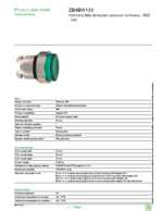 Datasheet for Schneider Electric ZB4BW133, EAN: 3389110889857