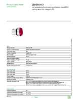 Datasheet for Schneider Electric ZB4BW143, EAN: 3389110889864
