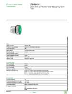 Datasheet for Schneider Electric ZB4BA341, EAN: 3389110887549