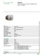 Datasheet for Schneider Electric ZB5AP2, EAN: 3389110906646