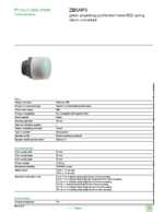 Datasheet for Schneider Electric ZB5AP3, EAN: 3389110906653