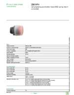 Datasheet for Schneider Electric ZB5AP4, EAN: 3389110906677