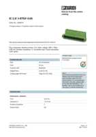Datasheet for Phoenix Contact 1825514, EAN: 4017918049676 Datasheet for Phoenix Contact 1825514, EAN: 4017918049676