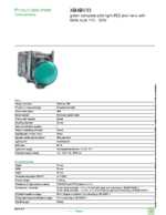 Datasheet for Schneider Electric XB4BV33, EAN: 3389110887228