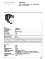 Datasheet for Schneider Electric XB4BV41, EAN: 3389110887259