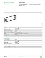 Datasheet for Schneider Electric ZBY02178, EAN: 3389110096163