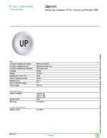 Datasheet for Schneider Electric ZBA343, EAN: 3389110091168