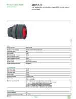Datasheet for Schneider Electric ZB5AA46, EAN: 3389110291537