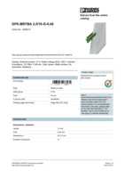 Datasheet for Phoenix Contact 1898910, EAN: 4017918186081