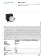 Datasheet for Schneider Electric XB5AW3165, EAN: 3389110904055