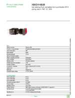 Datasheet for Schneider Electric XB6DW4B2B, EAN: 3389110763843