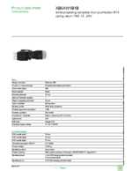 Datasheet for Schneider Electric XB6AW1B1B, EAN: 3389110763706