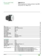 Datasheet for Schneider Electric ZB5AW113, EAN: 3389110909821