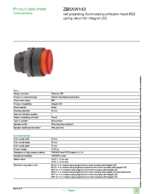 Datasheet for Schneider Electric ZB5AW143, EAN: 3389110909869