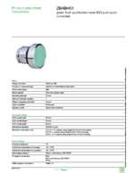 Datasheet for Schneider Electric ZB4BH03, EAN: 3389110122619