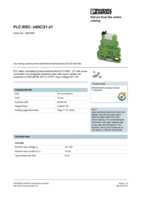 Datasheet for Phoenix Contact 2967060, EAN: 4017918156374