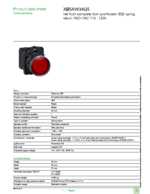 Datasheet for Schneider Electric XB5AW34G5, EAN: 3389110904130